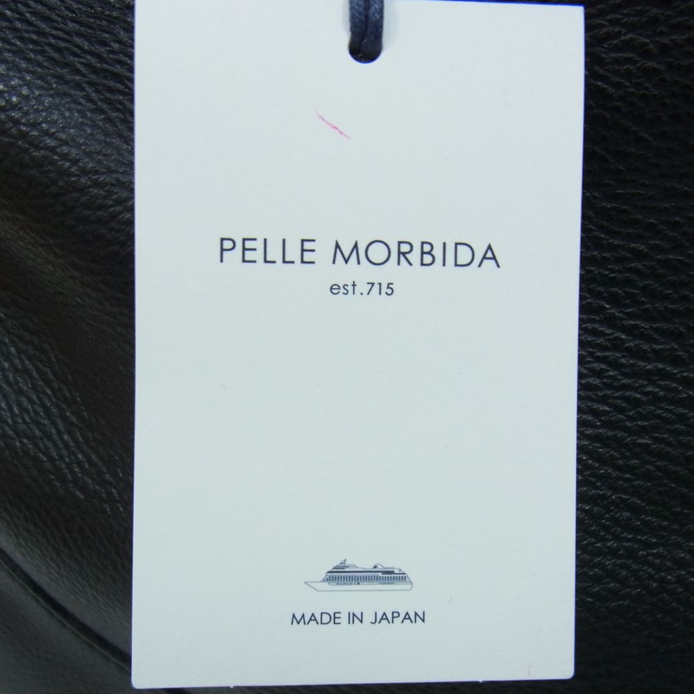 PELLE MORBIDA ペッレモルビダ PMO-MB026 Maiden Voyage メイデンヴォヤージュ レザー 被せ付 ボストン バッグ ブラック系【中古】