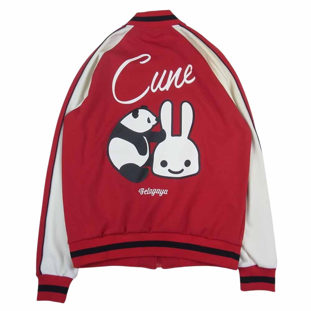 キューン スカジャージ  スカジャン ジャージ パンダ うさぎ レッド系 2【中古】