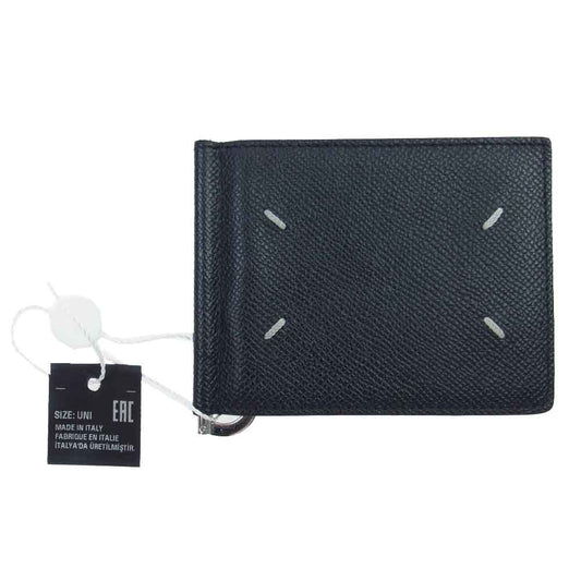 MAISON MARGIELA メゾンマルジェラ S55UI0309 P4745 カードケース マネークリップ ブラック系【美品】【中古】