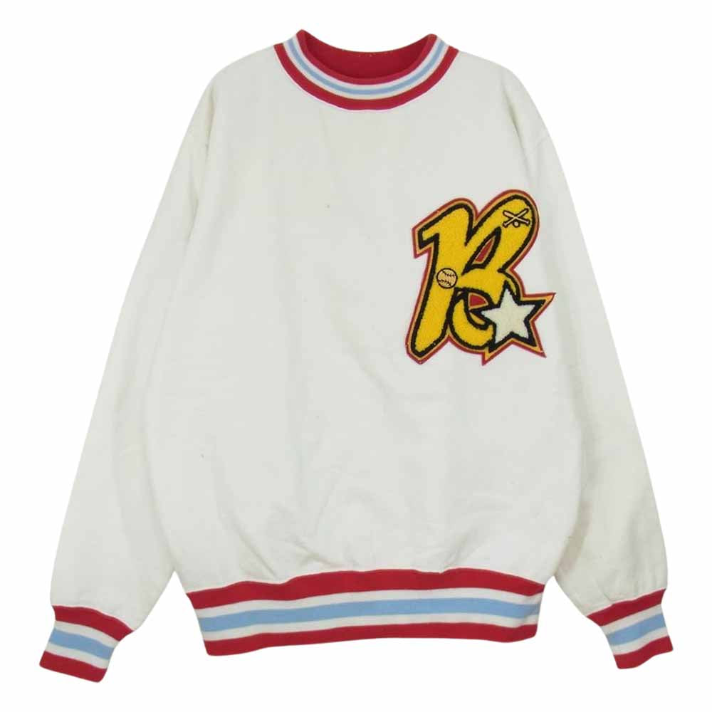CHESWICK チェスウィック カナダ製 ロゴ スウェット トレーナー ホワイト系 L【中古】