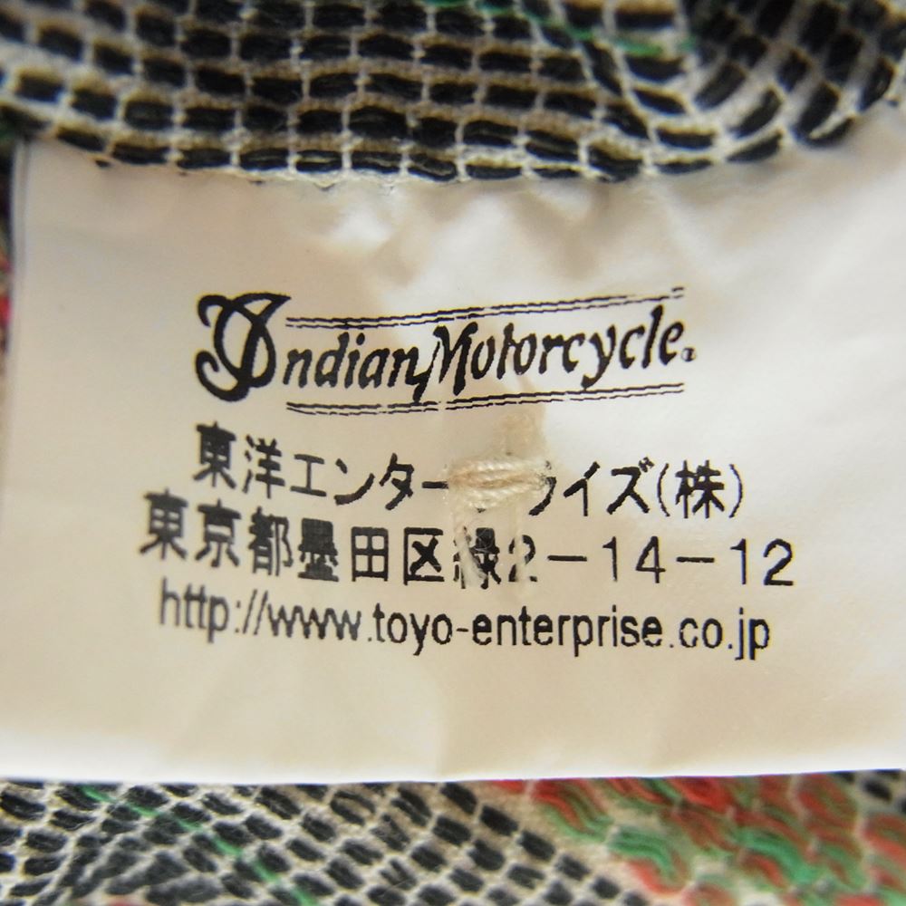 インディアン IM24274 スナップボタン ウエスタン 長袖 シャツ オフホワイト系 L【中古】
