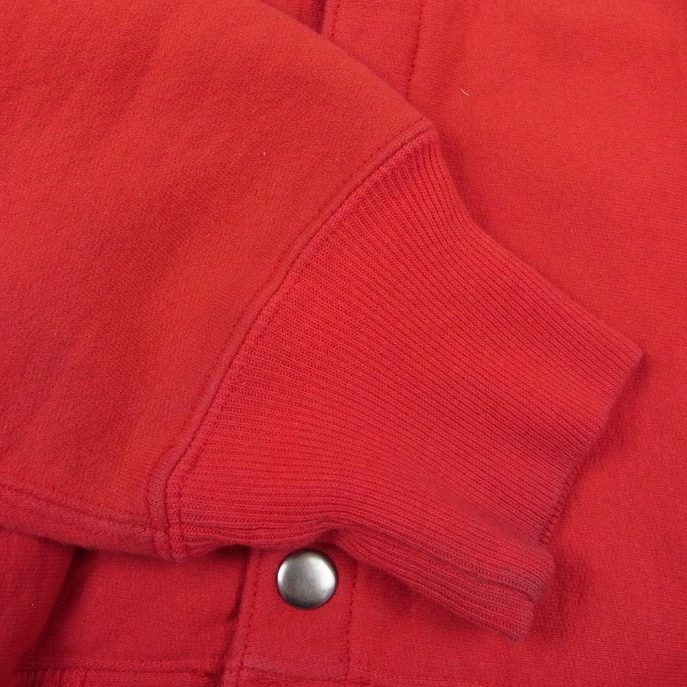 CHESWICK チェスウィック カナダ製 プリント フルスナップ スウェット ジャケット レッド レッド系 M【中古】