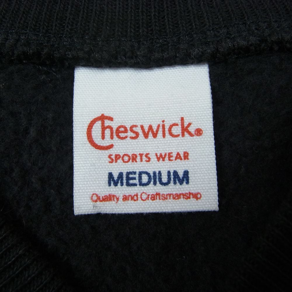 CHESWICK チェスウィック カナダ製 プリント フルスナップ スウェット ジャケット ブラック ブラック系 M【中古】