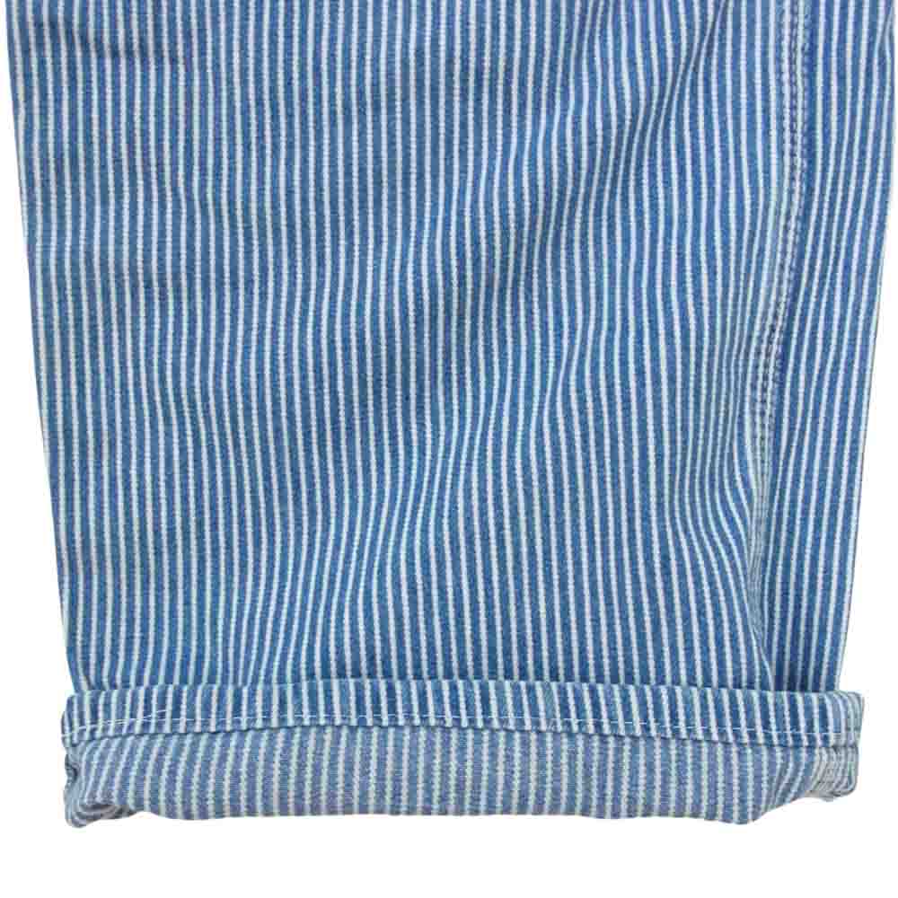 Dickies ディッキーズ ヒッコリー ストライプ オーバーオール ブルー系 34【中古】
