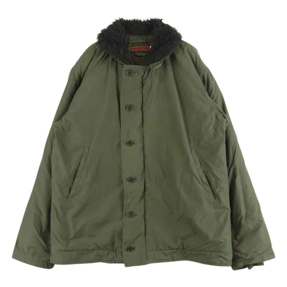 Buzz Rickson's バズリクソンズ UC10304 UNITED CARR ナイロン コットン N-1 デッキ ミリタリー ジャケット グレイッシュカーキ系 M【中古】
