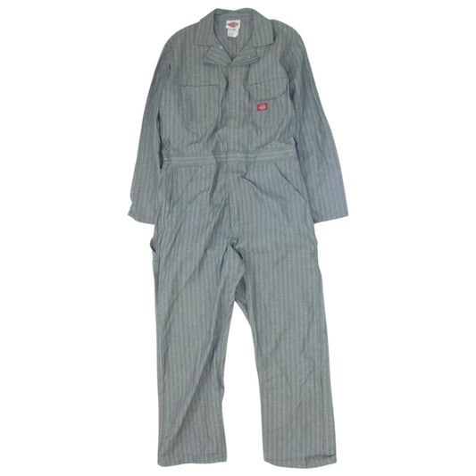 Dickies ディッキーズ オールインワン つなぎ ヘリンボーン ネイビー系 42【中古】