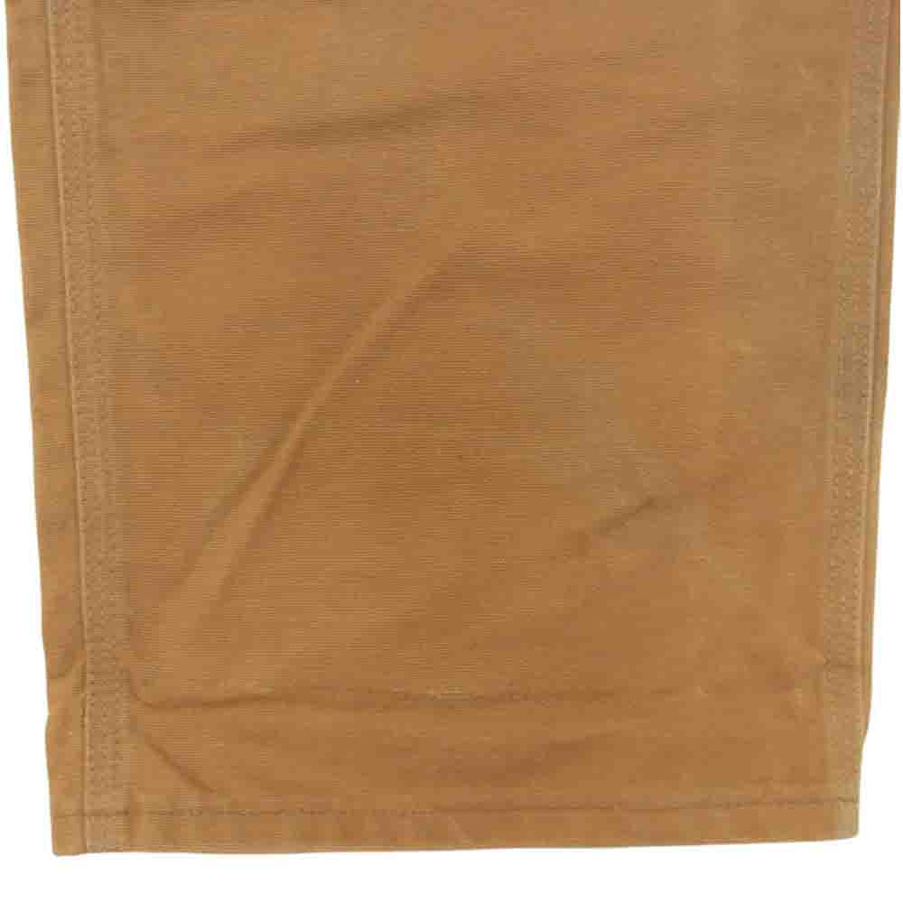 Carhartt カーハート USA製 ダブルニー ダック地 ワーク オーバーオール ブラウン系 34【中古】