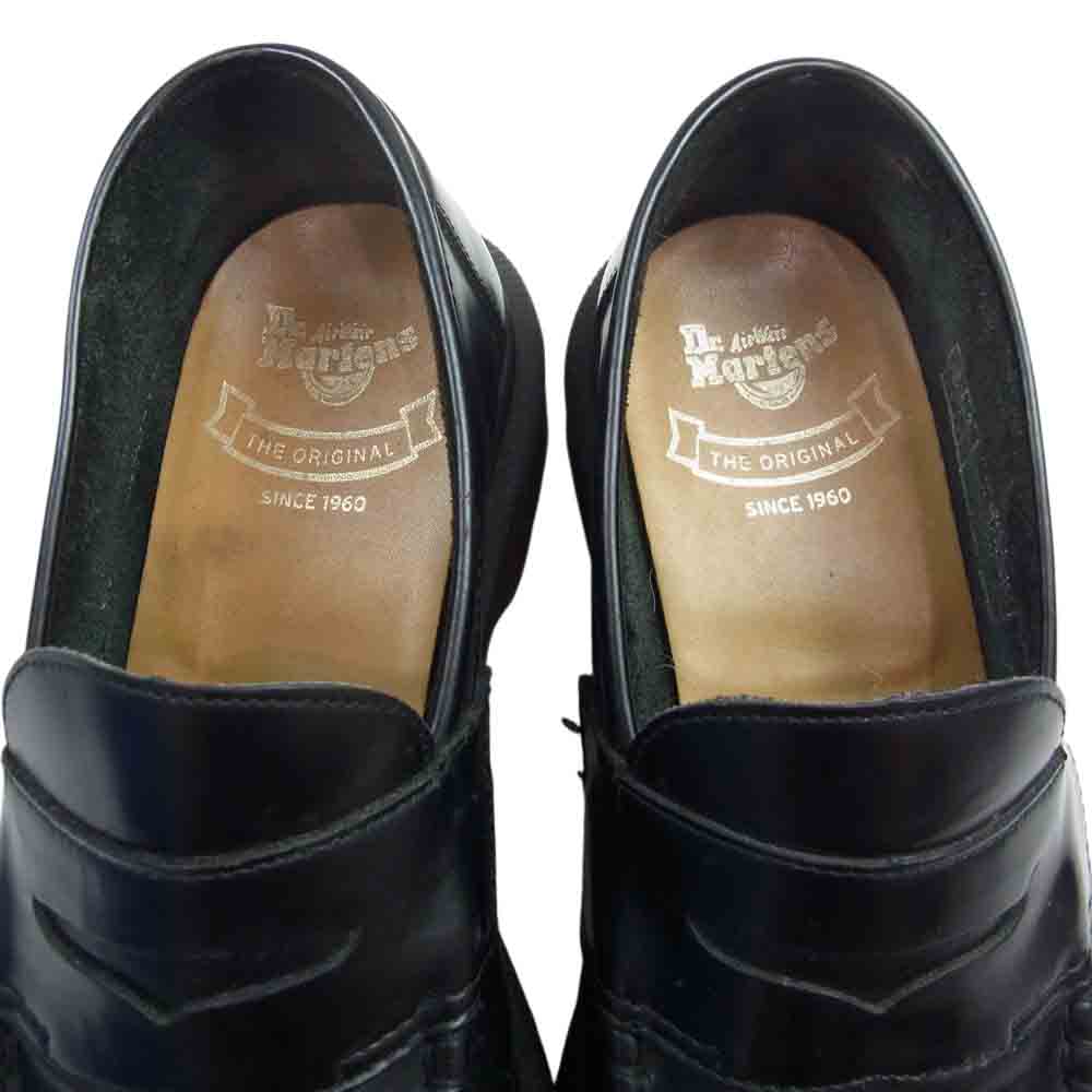 Dr.Martens ドクターマーチン ABBOT ペニー ローファー コインローファー ブラック系 UK6【中古】
