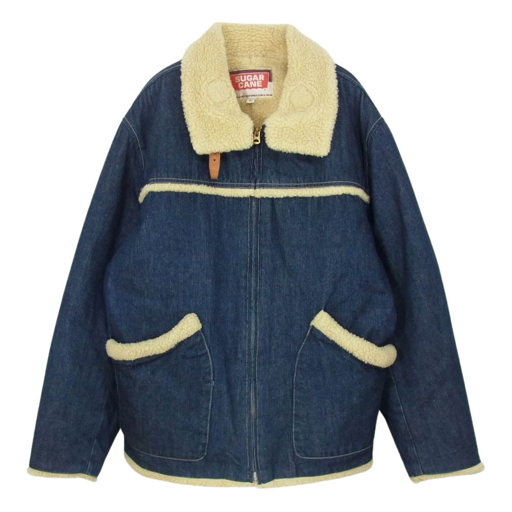 SUGAR CANE シュガーケーン SC10081 デニム ボア ランチ ジャケット インディゴブルー系 L【中古】