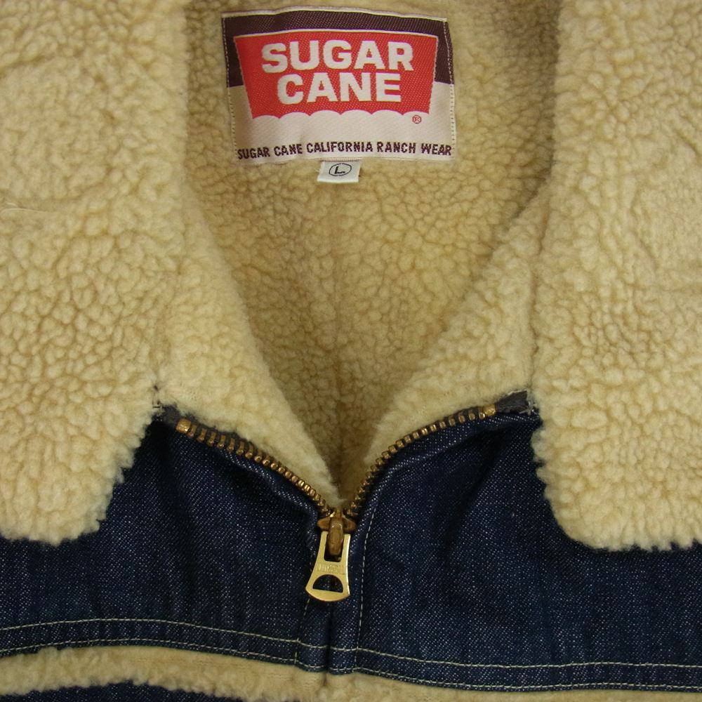 SUGAR CANE シュガーケーン SC10081 デニム ボア ランチ ジャケット インディゴブルー系 L【中古】
