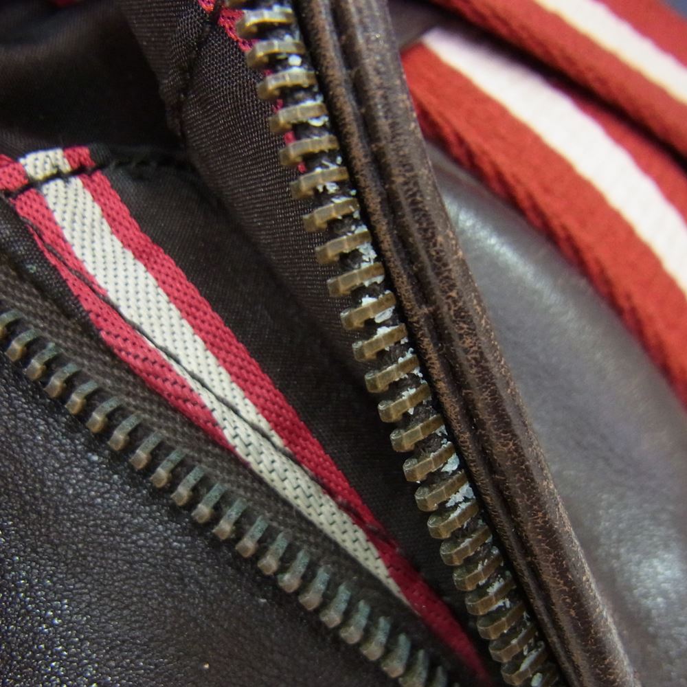 BALLY バリー 2WAY レザー ショルダー バッグ ビジネス  ブラウン系【中古】