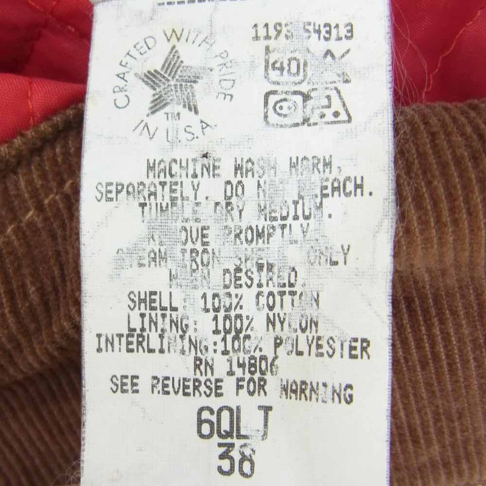 Carhartt カーハート 6QLJ USA製 DETROIT JACKET デトロイト ジャケット  ブラウン系 38【中古】