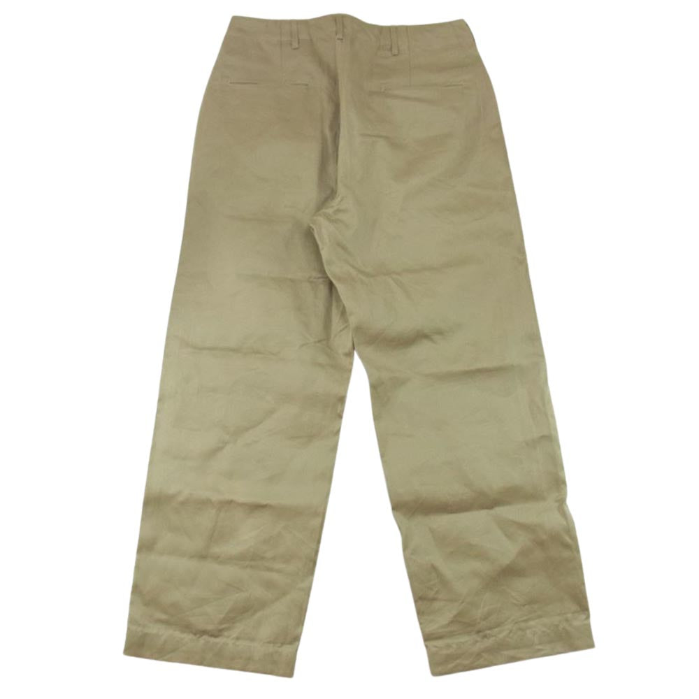Buzz Rickson's バズリクソンズ 55-T10270 US.ARMY ミリタリー ボタンフライ ストレート チノ パンツ ベージュ系 34【中古】