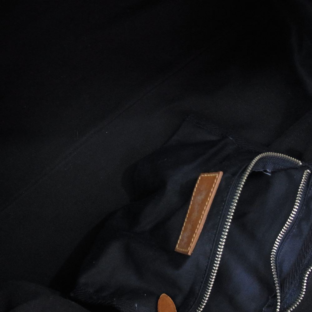POLO RALPH LAUREN ポロ・ラルフローレン 牛革 USA 星条旗 2WAY ショルダー ボストン ダッフル バッグ ネイビー系【中古】