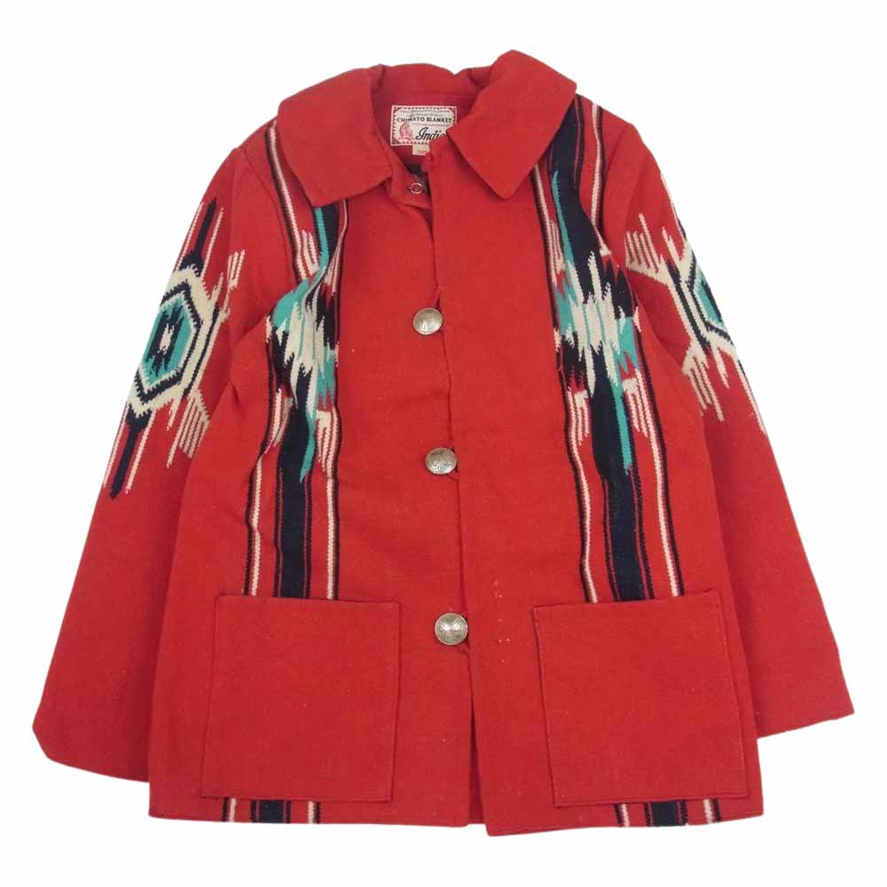INDIAN MOTOCYCLE インディアン モトサイクル IM11010 CHIMAYO BLANKET Jacket   コンチョ ボタン チマヨ ブランケット ジャケット レッド系 36【中古】