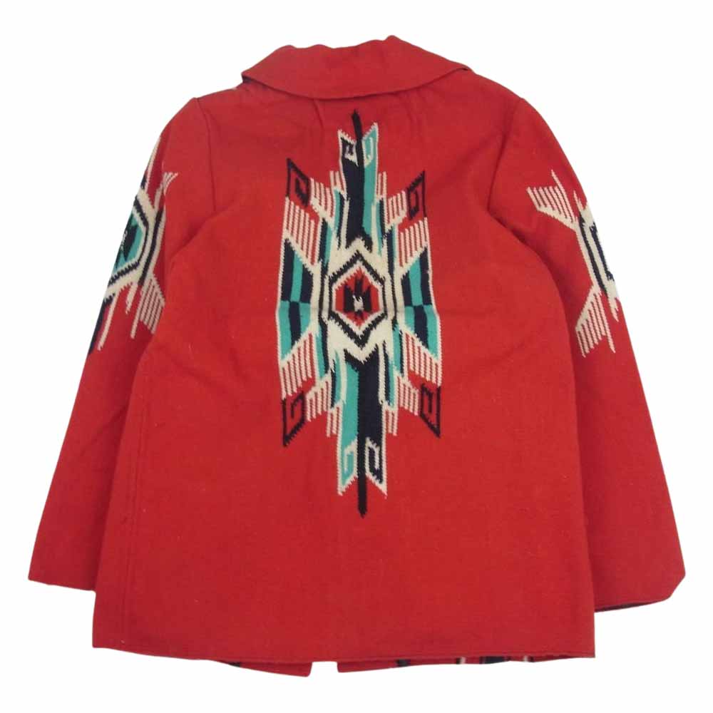 INDIAN MOTOCYCLE インディアン モトサイクル IM11010 CHIMAYO BLANKET Jacket   コンチョ ボタン チマヨ ブランケット ジャケット レッド系 36【中古】