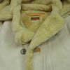 Buzz Rickson's バズリクソンズ UC10767 UNITED CARR フェイクムートン 馬革切替 フライト ジャケット 中国製 ベージュ系 M【中古】