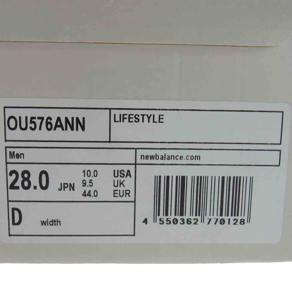 NEW BALANCE ニューバランス OU576ANN 35周年記念 スニーカー ランニングシューズ ネイビー系 28cm【新古品】【未使用】【中古】
