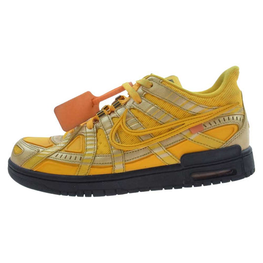 NIKE ナイキ CU6015-700 OFF-WHITE オフホワイト AIR RUBBER DUNK OW エア ラバー ダンク スニーカー イエロー系 26.5cm【中古】