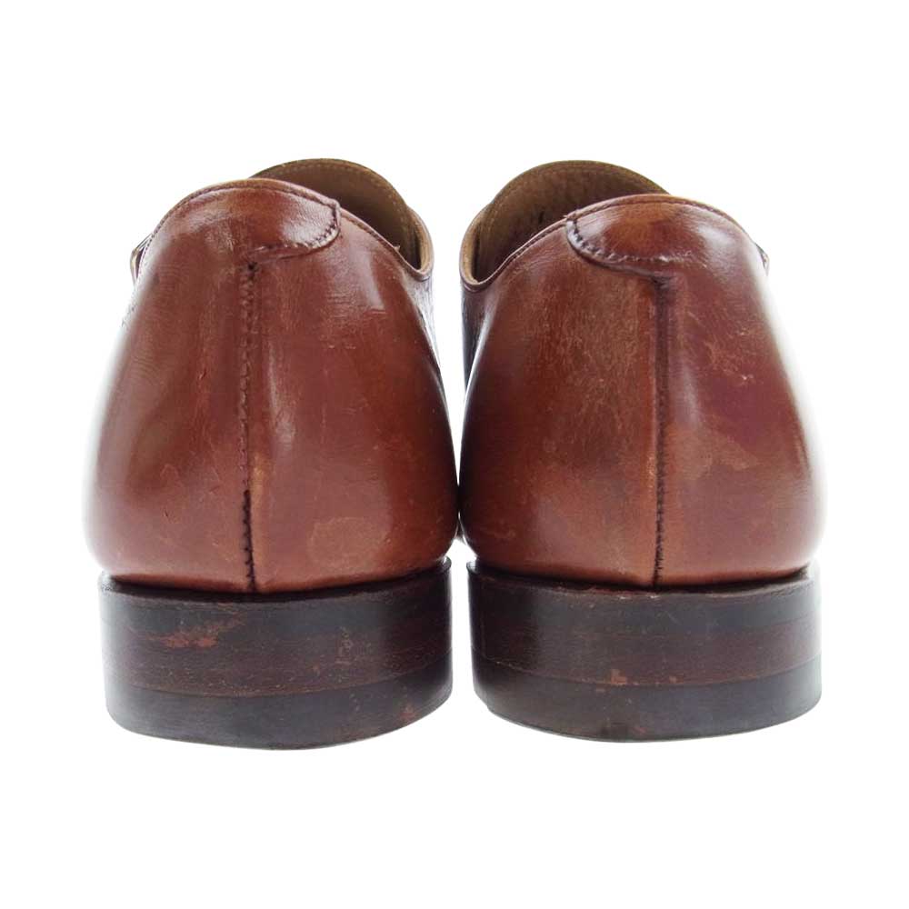 CROCKETT&JONES クロケットアンドジョーンズ LOWNDES 5170 ロウンズ 348ラスト ダブルモンクストラップ ダイナイトソール シューズ ブラウン系 UK:7E【中古】