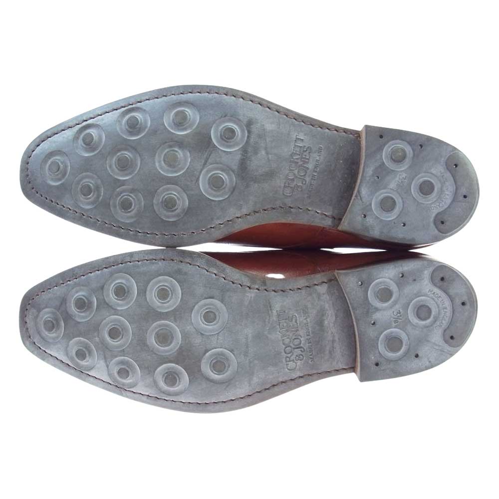 CROCKETT&JONES クロケットアンドジョーンズ LOWNDES 5170 ロウンズ 348ラスト ダブルモンクストラップ ダイナイトソール シューズ ブラウン系 UK:7E【中古】