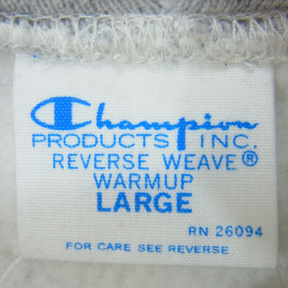 Champion チャンピオン 単色青タグ REVERSE WEAVE リバースウィーブ プルオーバー パーカー フーディ グレー系 L【中古】