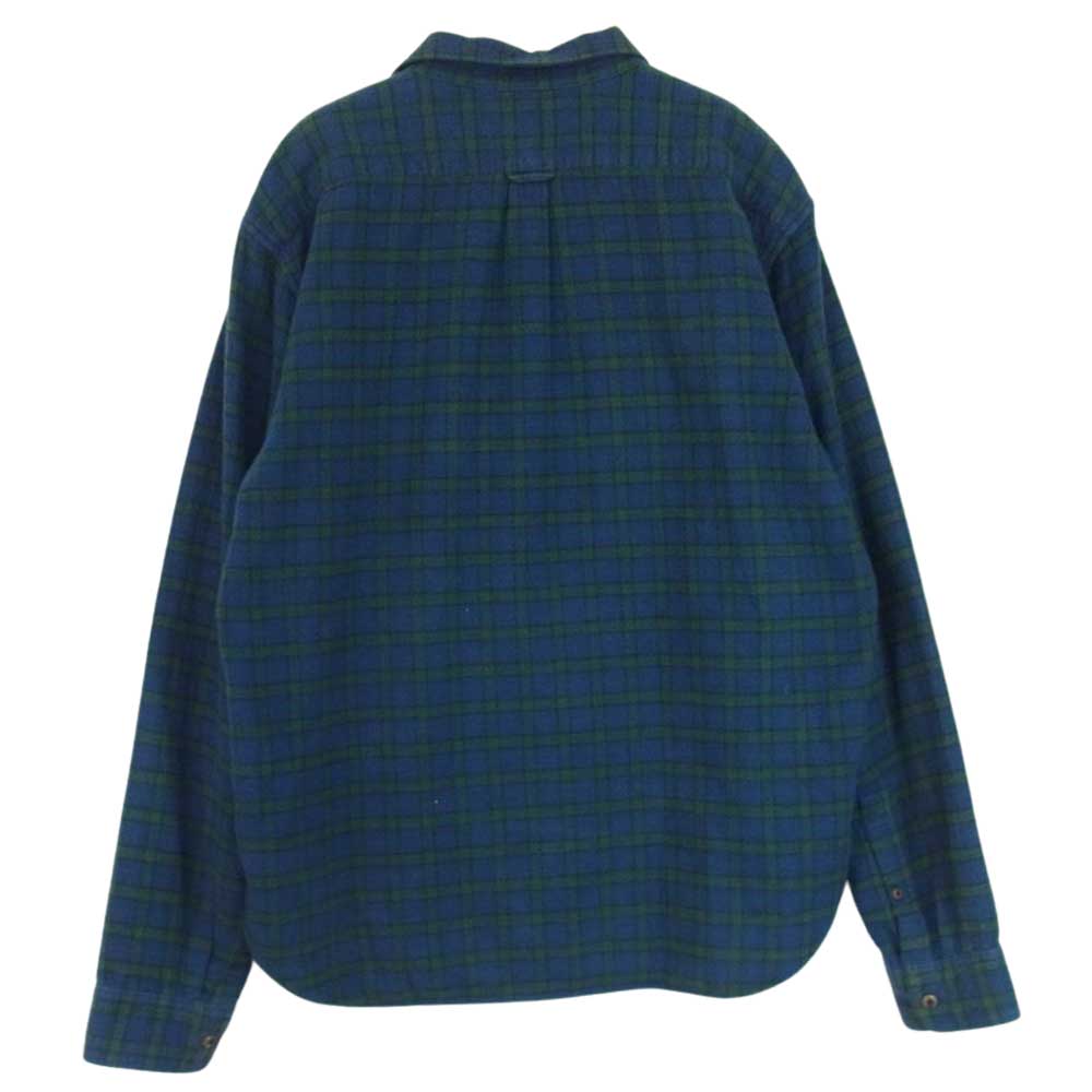 フェローズ チェック 長袖 シャツ グリーン系 XL【中古】