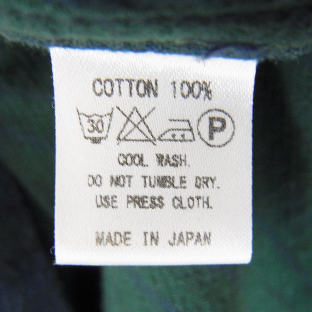 フェローズ チェック 長袖 シャツ グリーン系 XL【中古】