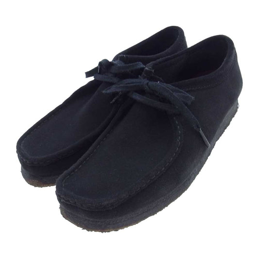 Clarks クラークス Wallabee ワラビー スエード シューズ スニーカー ブラック ブラック系 EU44【中古】