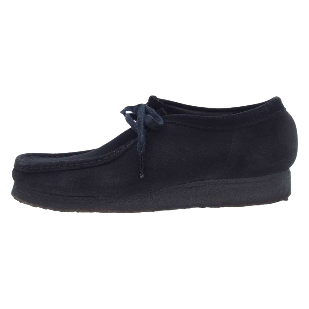 Clarks クラークス Wallabee ワラビー スエード シューズ スニーカー ブラック ブラック系 EU44【中古】