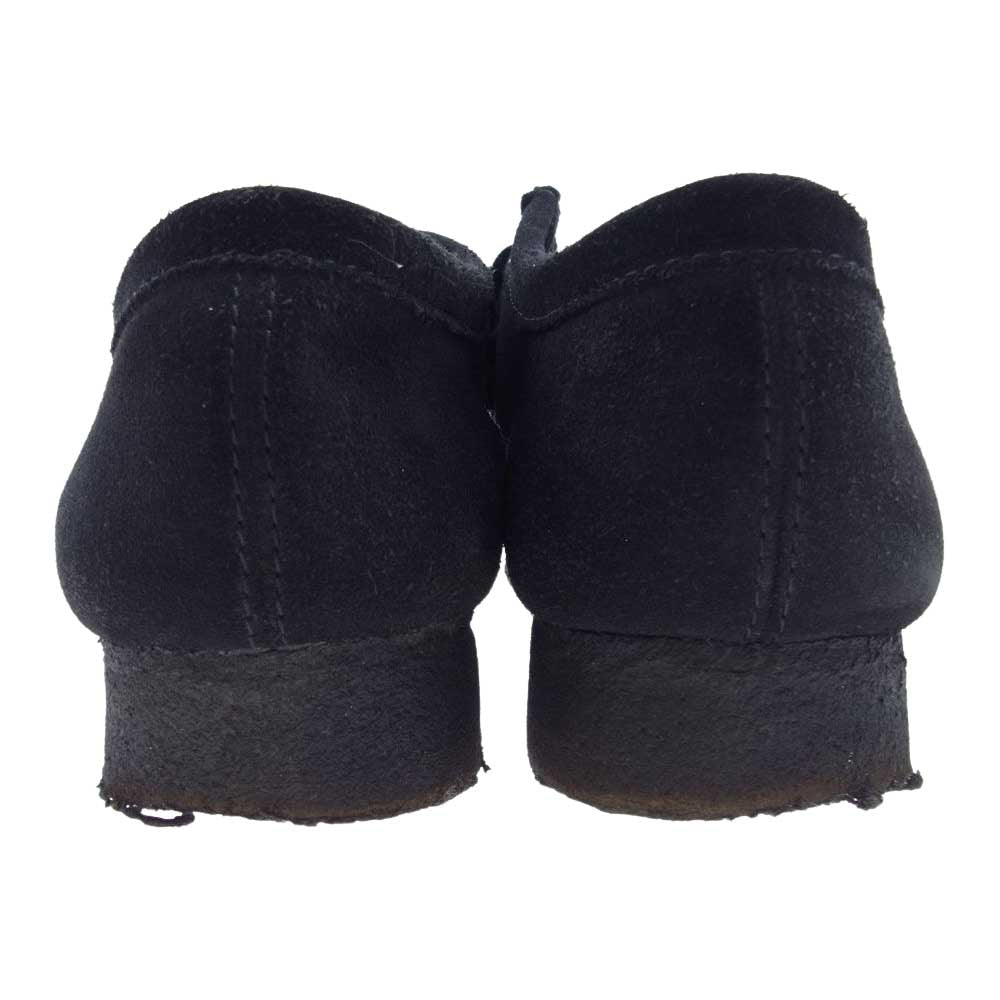 Clarks クラークス Wallabee ワラビー スエード シューズ スニーカー ブラック ブラック系 EU44【中古】
