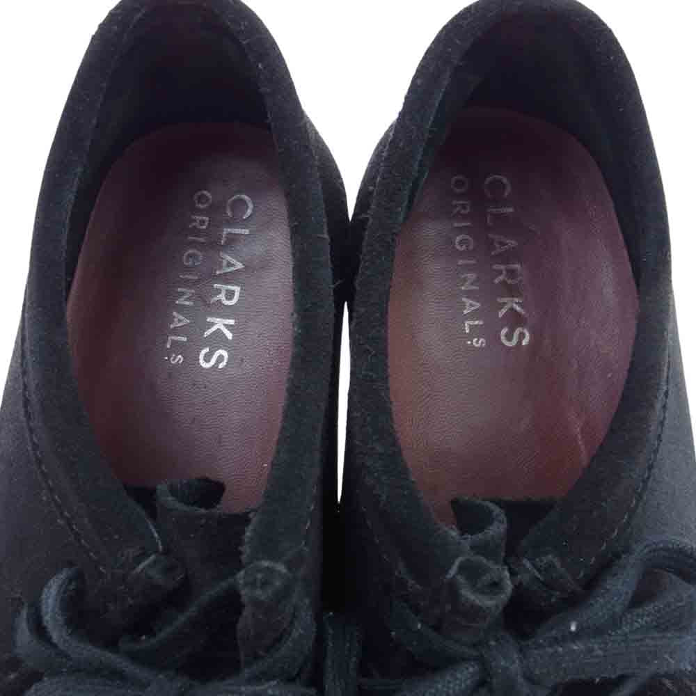 Clarks クラークス Wallabee ワラビー スエード シューズ スニーカー ブラック ブラック系 EU44【中古】