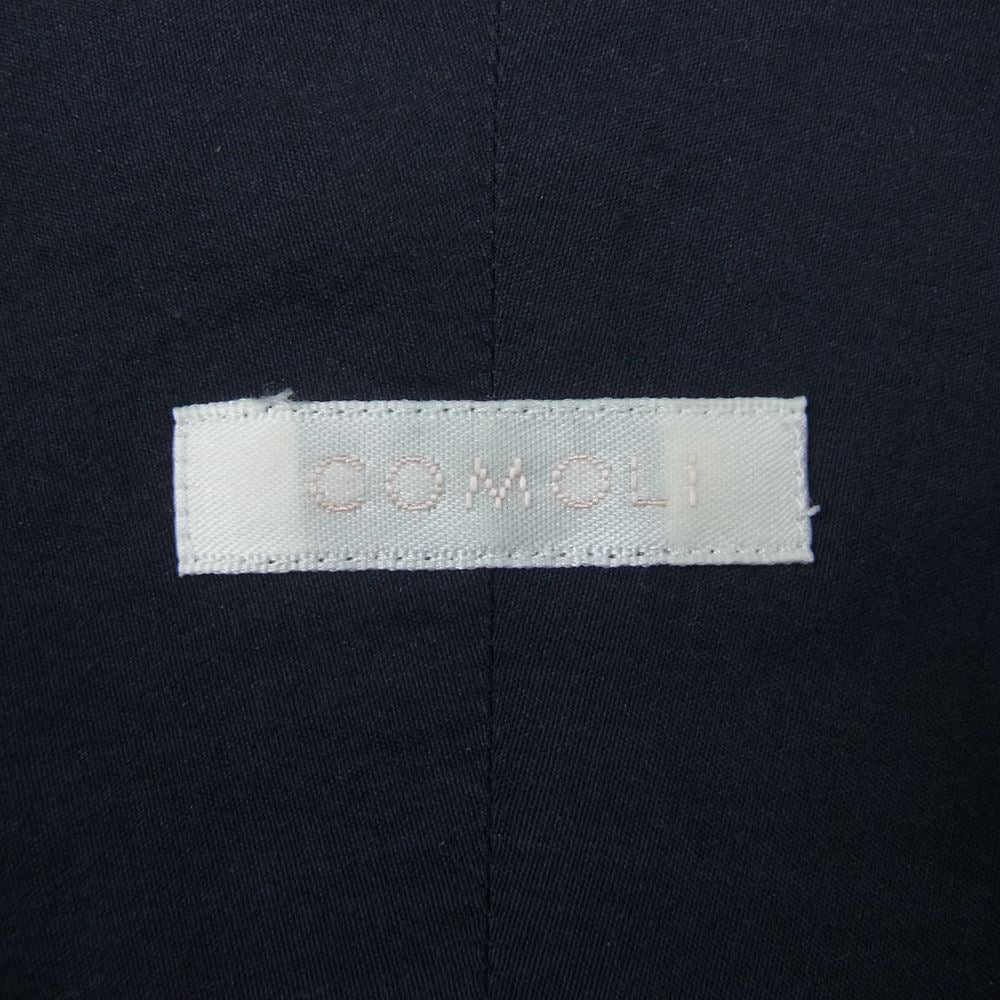 COMOLI コモリ 20SS R01-02001 コットン コモリシャツ ネイビー サイズ3 ネイビー系 3【中古】