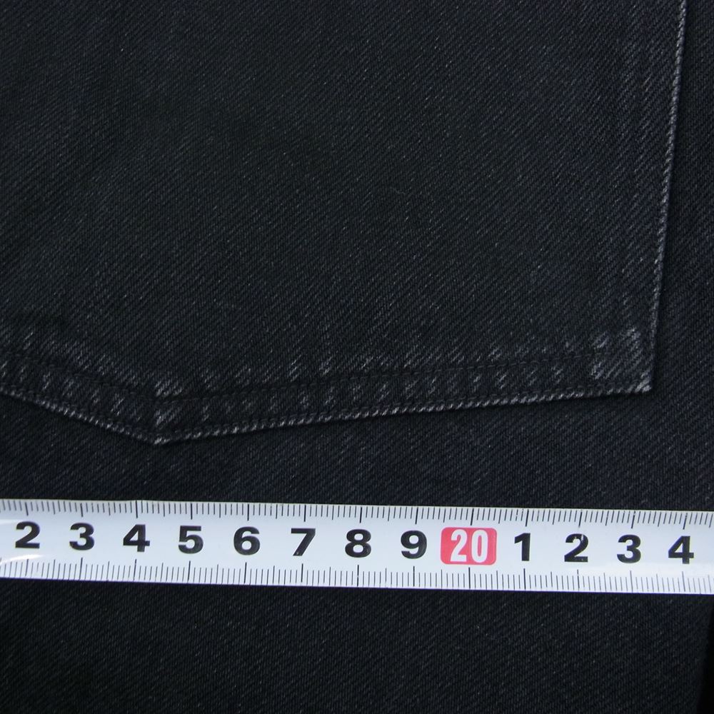COMOLI コモリ 19AW Q03-03005 ベルテッド デニム パンツ ブラック サイズ2 ブラック系 2【中古】