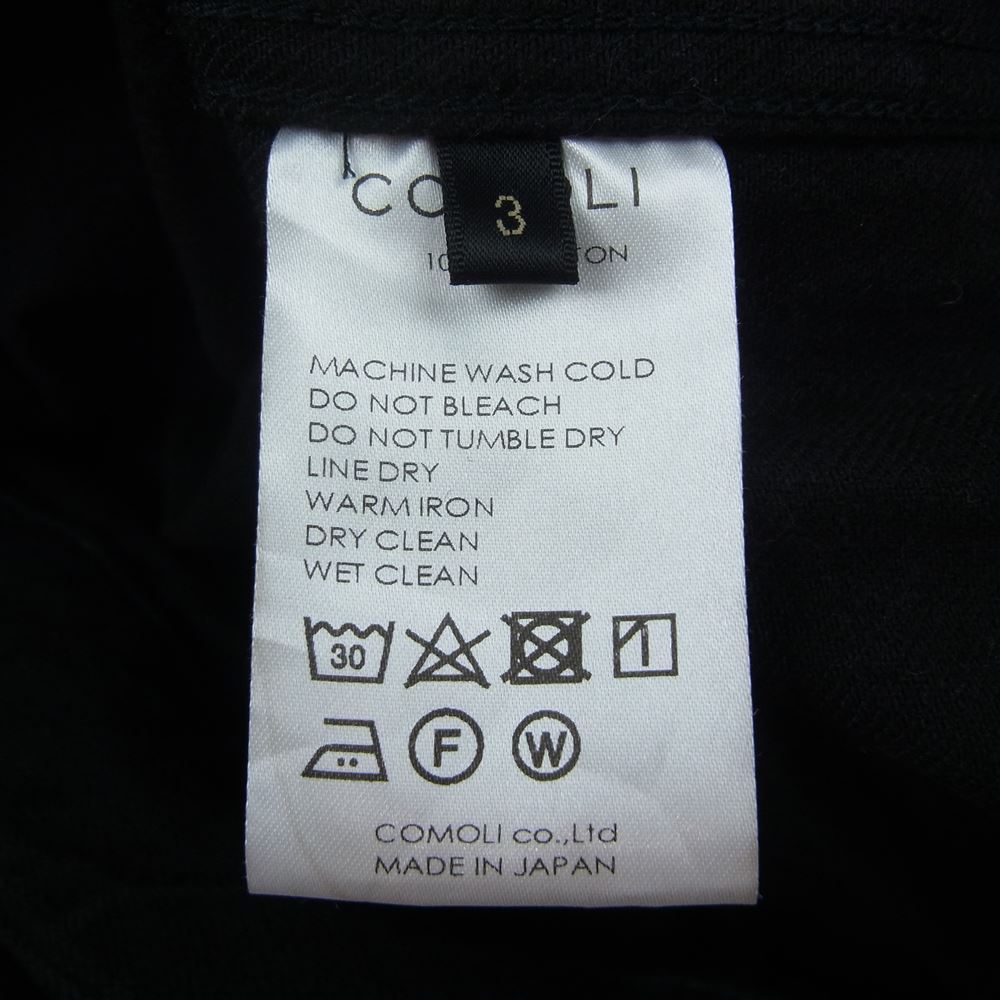 COMOLI コモリ 20AW S03-01012 1st Tracker Denim Jacket トラッカー デニム ジャケット サイズ3 ブラック系 3【中古】