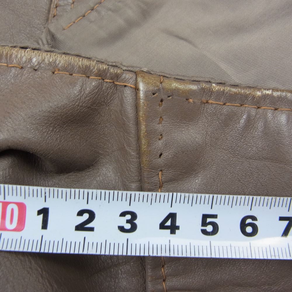 schott ショット USA製 RANCHER レザー ベスト ベージュ系 XL【中古】