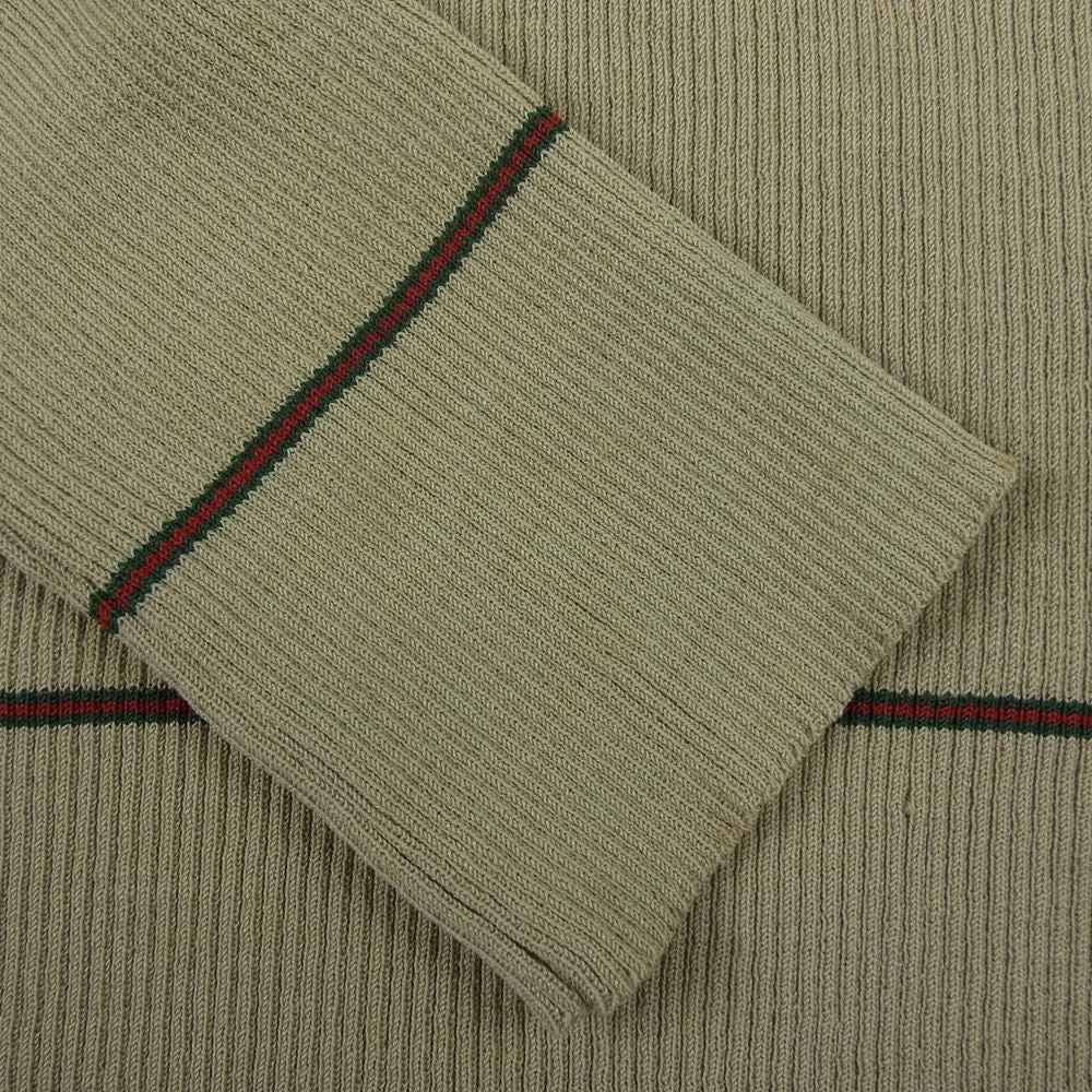 GUCCI グッチ イタリア製 オールド ニット  ベージュ系 52【中古】