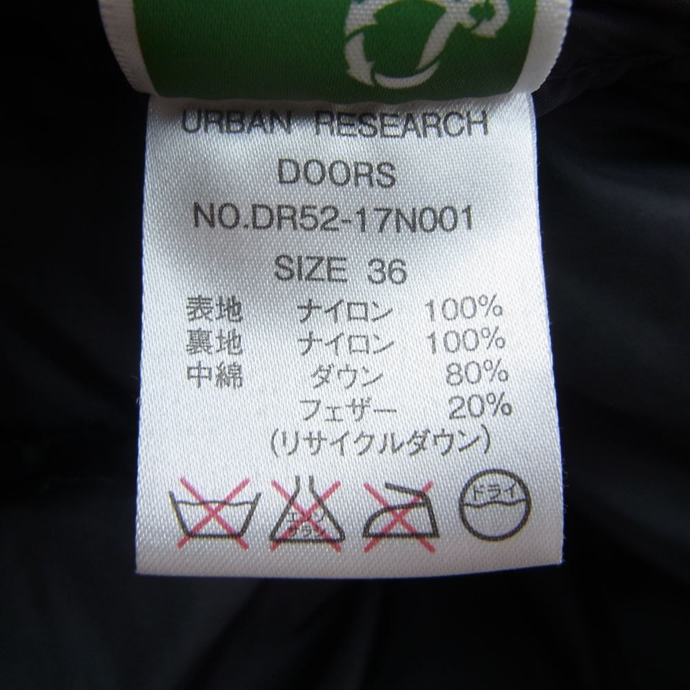 NANGA ナンガ × Urban Research アーバンリサーチ ダウン ジャケット ブラック系 S【中古】