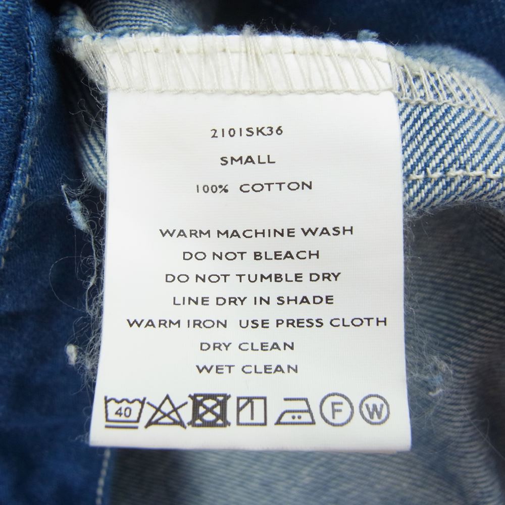 シンヤコズカ AS 1ST WAS デニム ジャケット インディゴブルー系 S【中古】