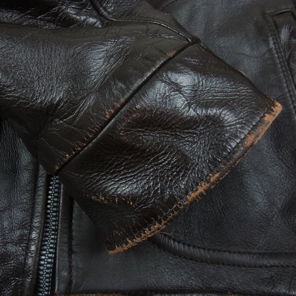schott ショット ヴィンテージ 50s PERFECT パーフェクト リボンタグ レザー ボア ジャケット ブラウン系【中古】