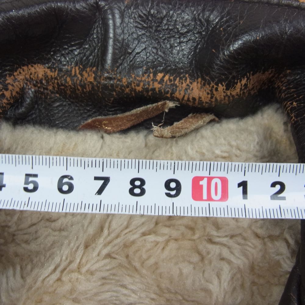 schott ショット ヴィンテージ 50s PERFECT パーフェクト リボンタグ レザー ボア ジャケット ブラウン系【中古】