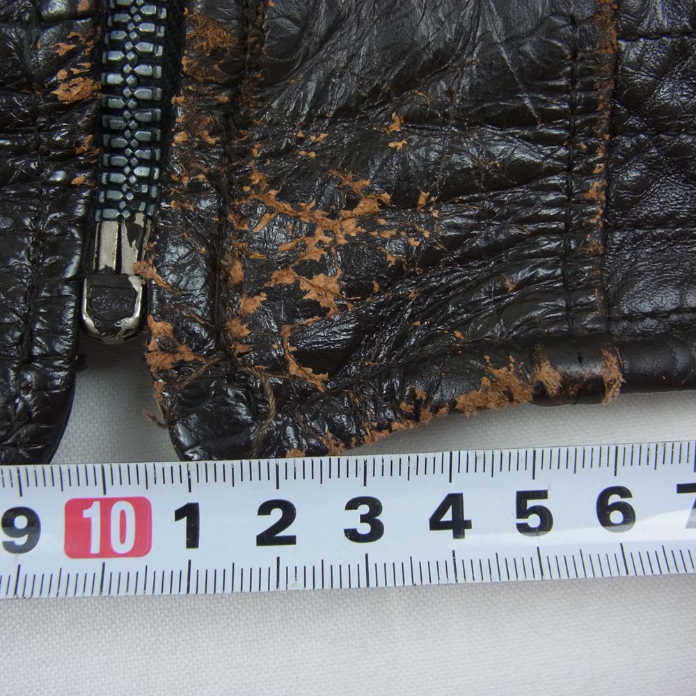 schott ショット ヴィンテージ 50s PERFECT パーフェクト リボンタグ レザー ボア ジャケット ブラウン系【中古】