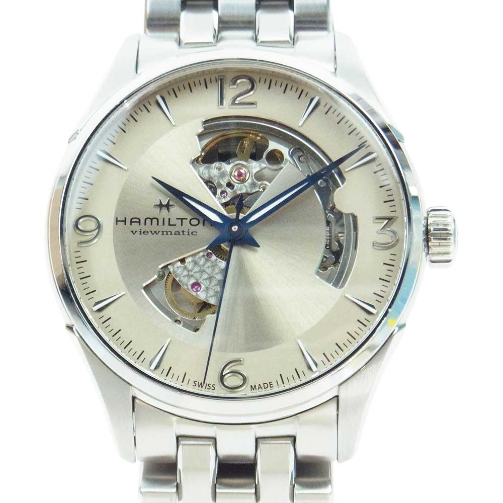 HAMILTON ハミルトン H32705121 Jazzmaster Open Heart Auto ジャズマスター ビューマチック オープンハート オート 自動巻き 腕時計 シルバー系【中古】