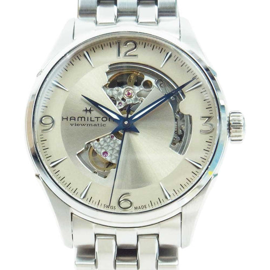 HAMILTON ハミルトン H32705121 Jazzmaster Open Heart Auto ジャズマスター ビューマチック オープンハート オート 自動巻き 腕時計 シルバー系【中古】