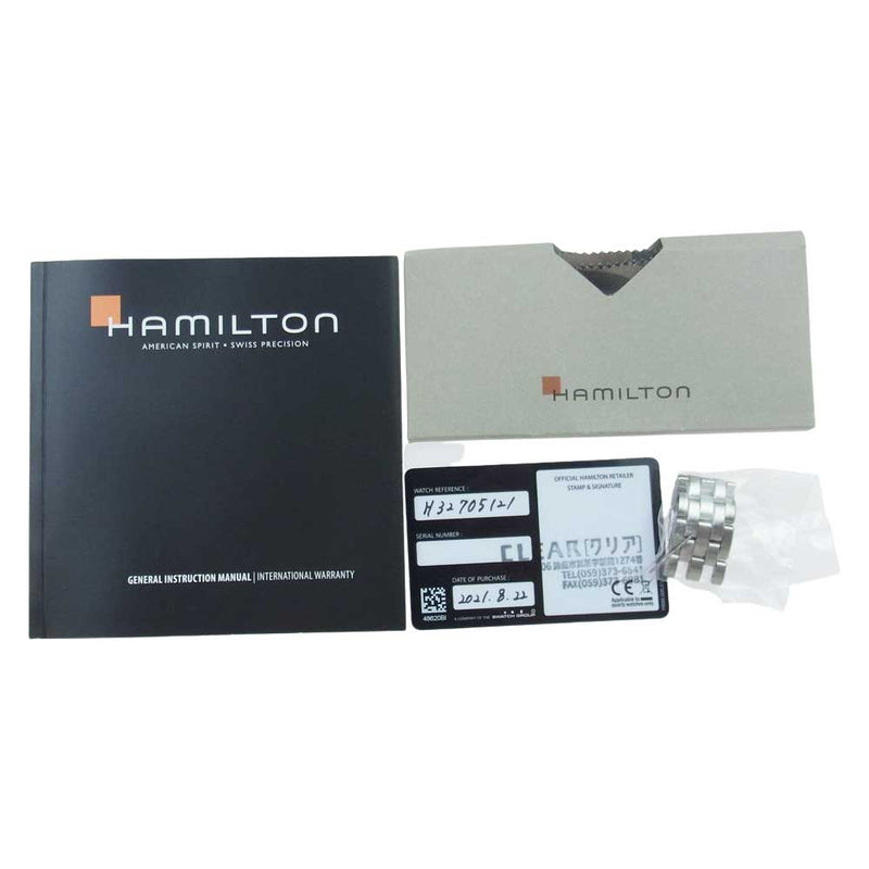 HAMILTON ハミルトン H32705121 Jazzmaster Open Heart Auto ジャズマスター ビューマチック オープンハート オート 自動巻き 腕時計 シルバー系【中古】