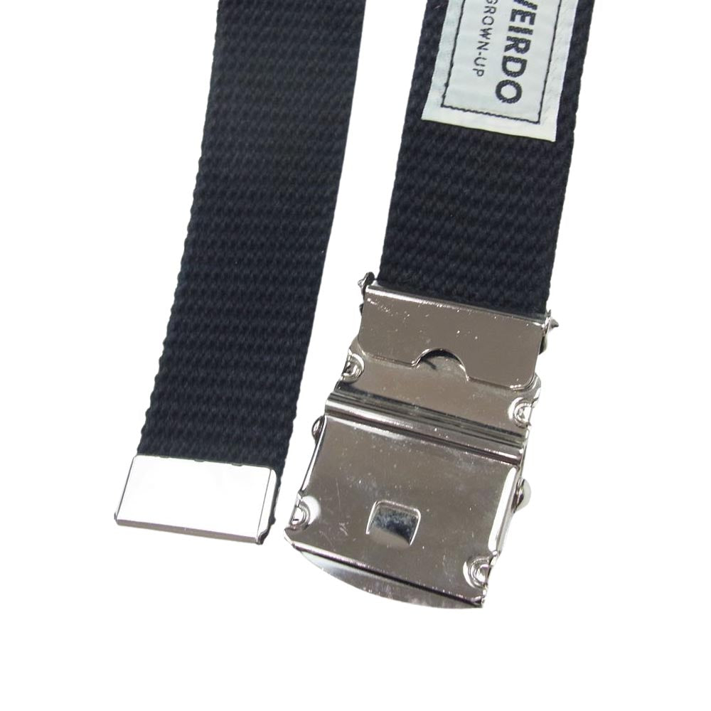WEIRDO ウィアード WRD-18-AW-G11 HOT WRD BELT ガチャ ベルト ブラック系 F【美品】【中古】