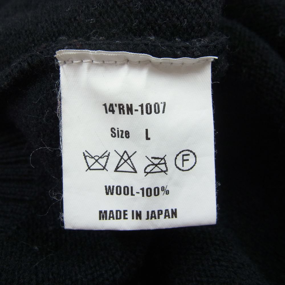 RATS ラッツ ノルディック柄 ウール ニット ブラック系 L【中古】