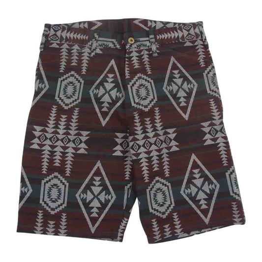 GANGSTERVILLE ギャングスタービル BYGH-16-SS-06 ネイティブ柄 ショート パンツ ハーフ エンジ系 M【中古】