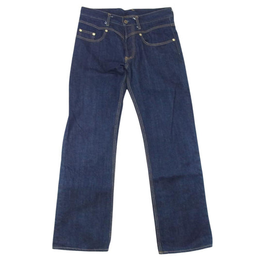 GANGSTERVILLE ギャングスタービル ストレート デニム パンツ 赤耳 インディゴブルー系 M【美品】【中古】