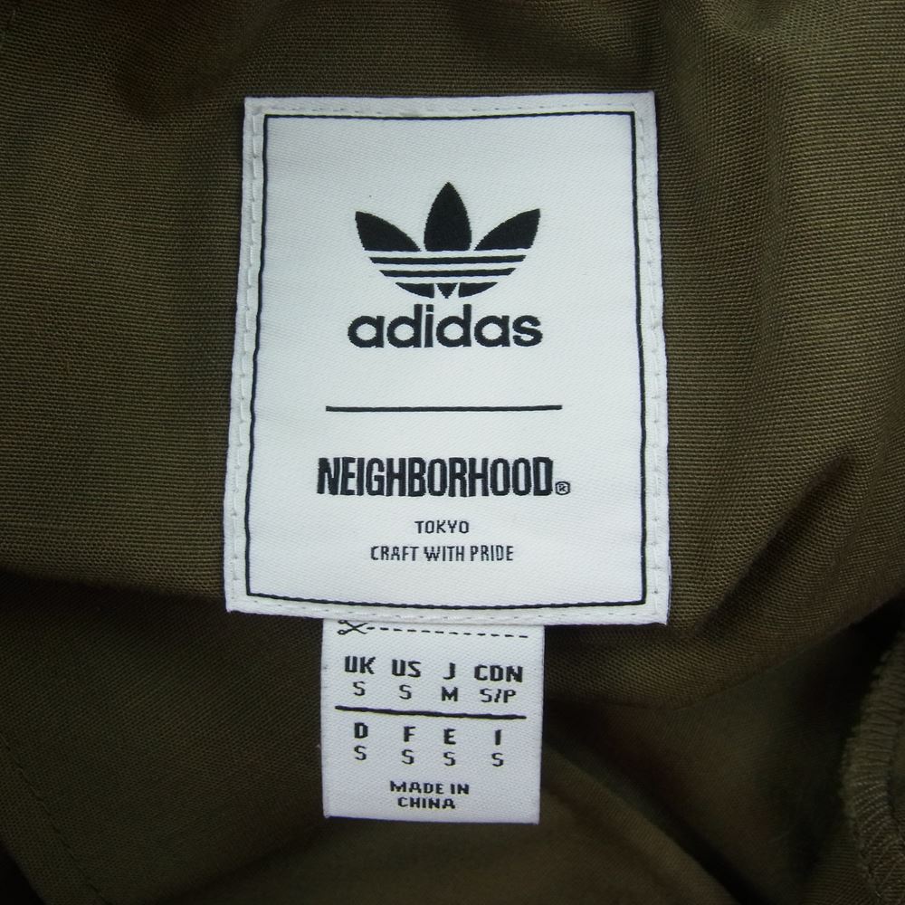 NEIGHBORHOOD ネイバーフッド × adidas originals アディダス トラック パンツ カーキ系 M【中古】